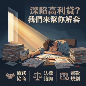 深陷高利貸、日日會怎麼辦?富順幫您解套