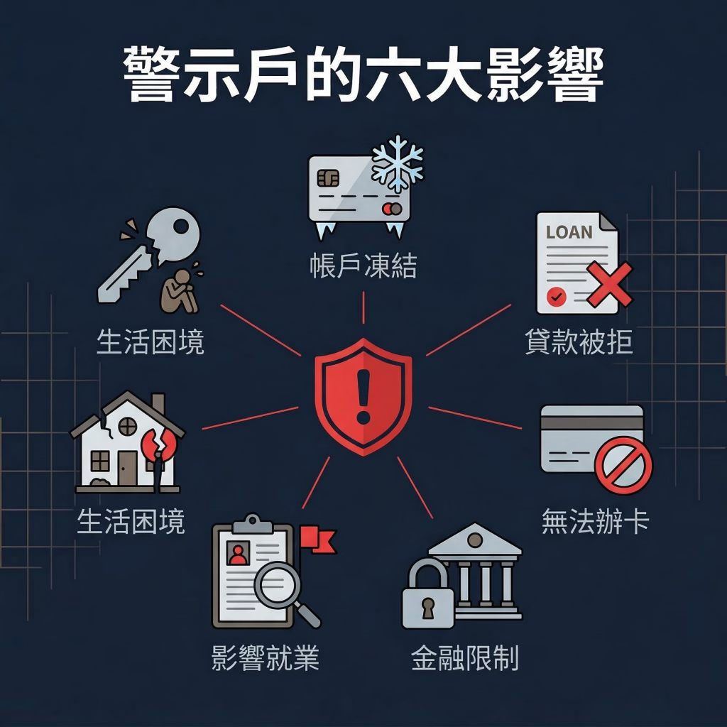 警示戶的六大影響