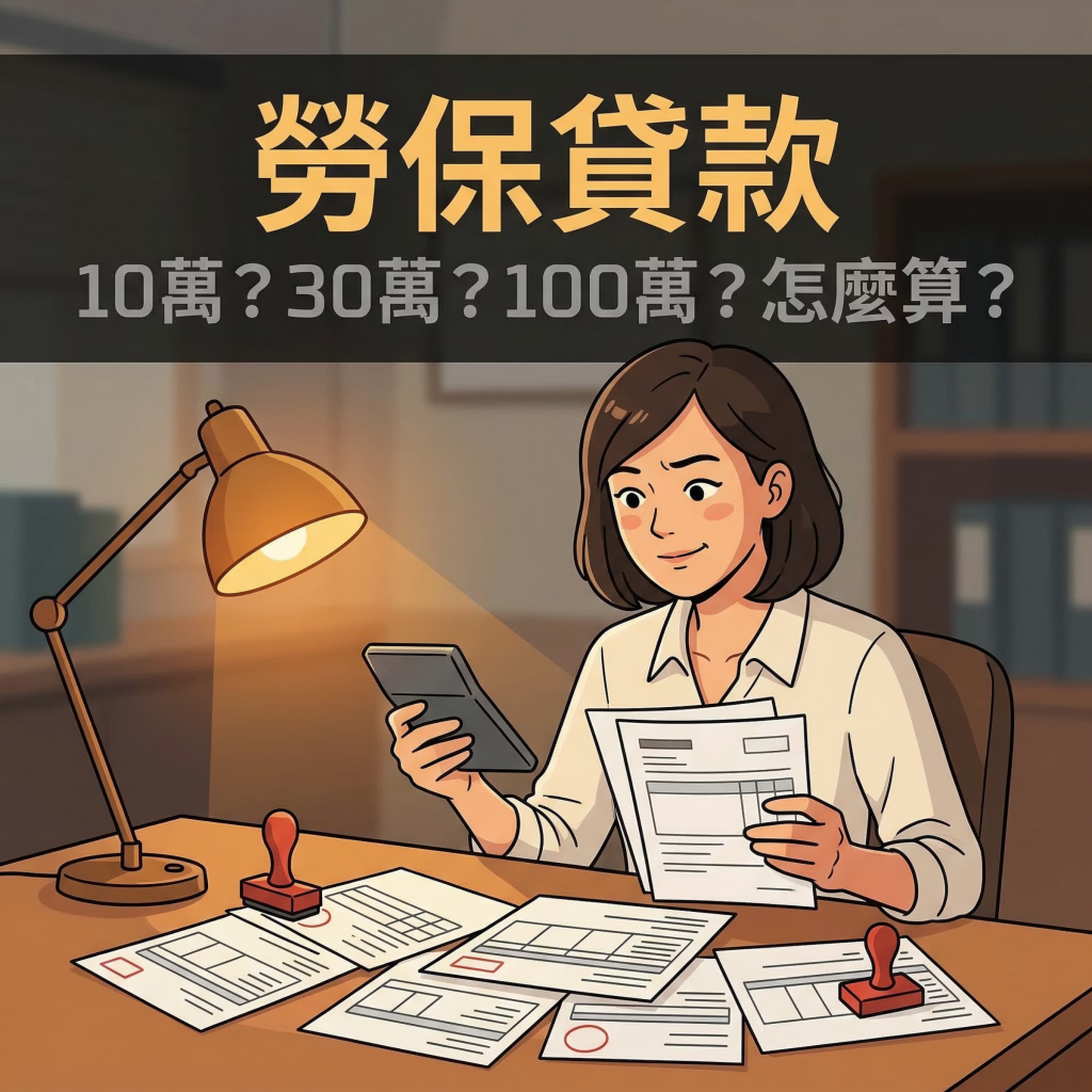 勞保貸款額度多少？怎麼算？可以貸 10 萬？30 萬？100 萬？