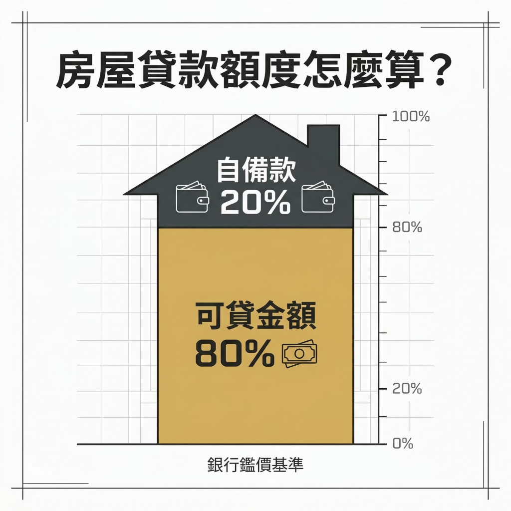 房屋貸款額度怎麼算？可貸成數、鑑價流程、80%？90%？完整解析