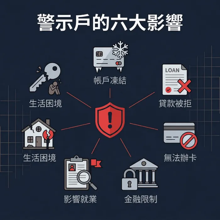 警示戶的六大影響