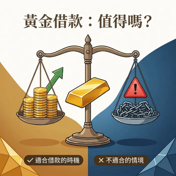 黃金借款優缺點一次看懂:什麼時候適合借?什麼時候不適合?