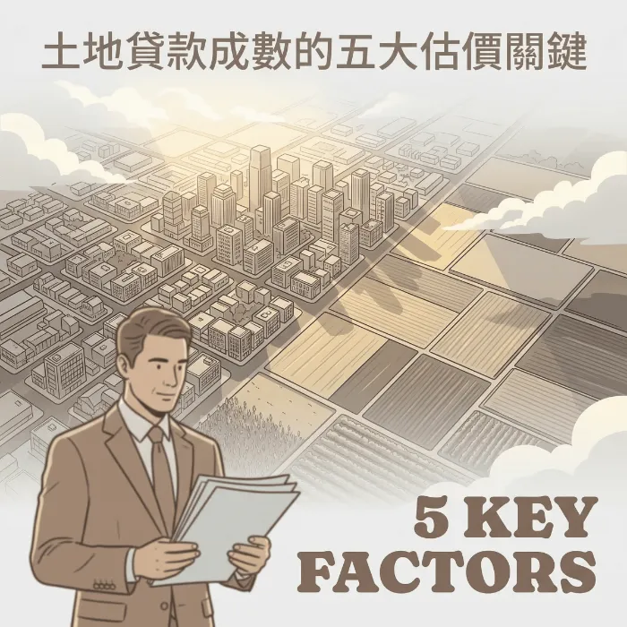 土地貸款成數、額度怎麼算?影響土地估價的五大因素