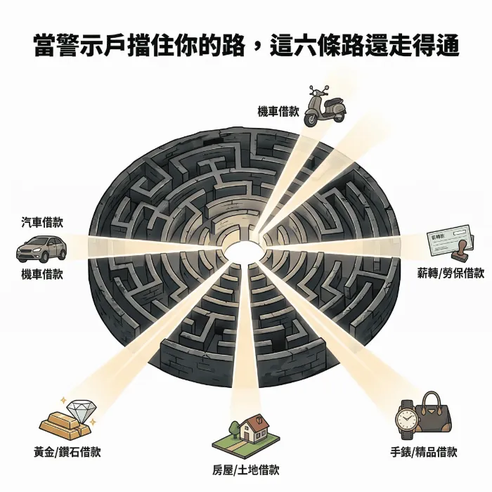 警示戶貸款六大替代方案